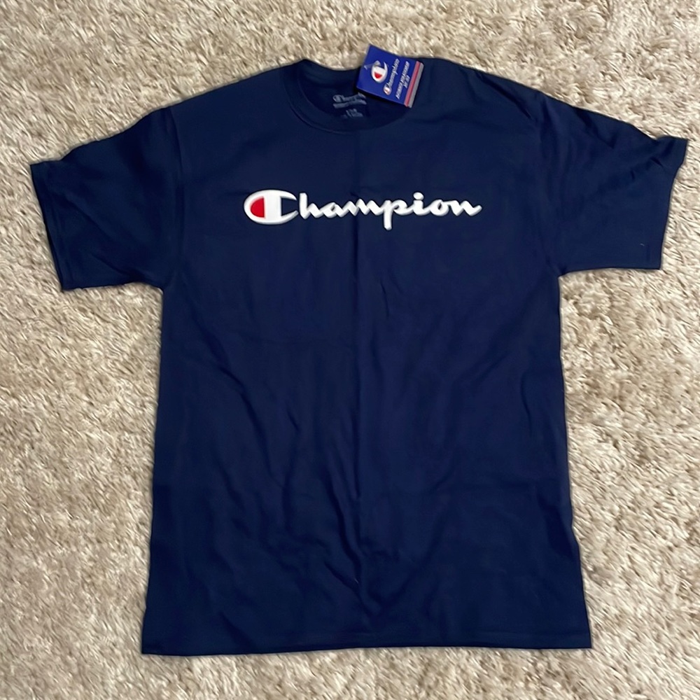 NEW Navy Logo Champion Tshirt